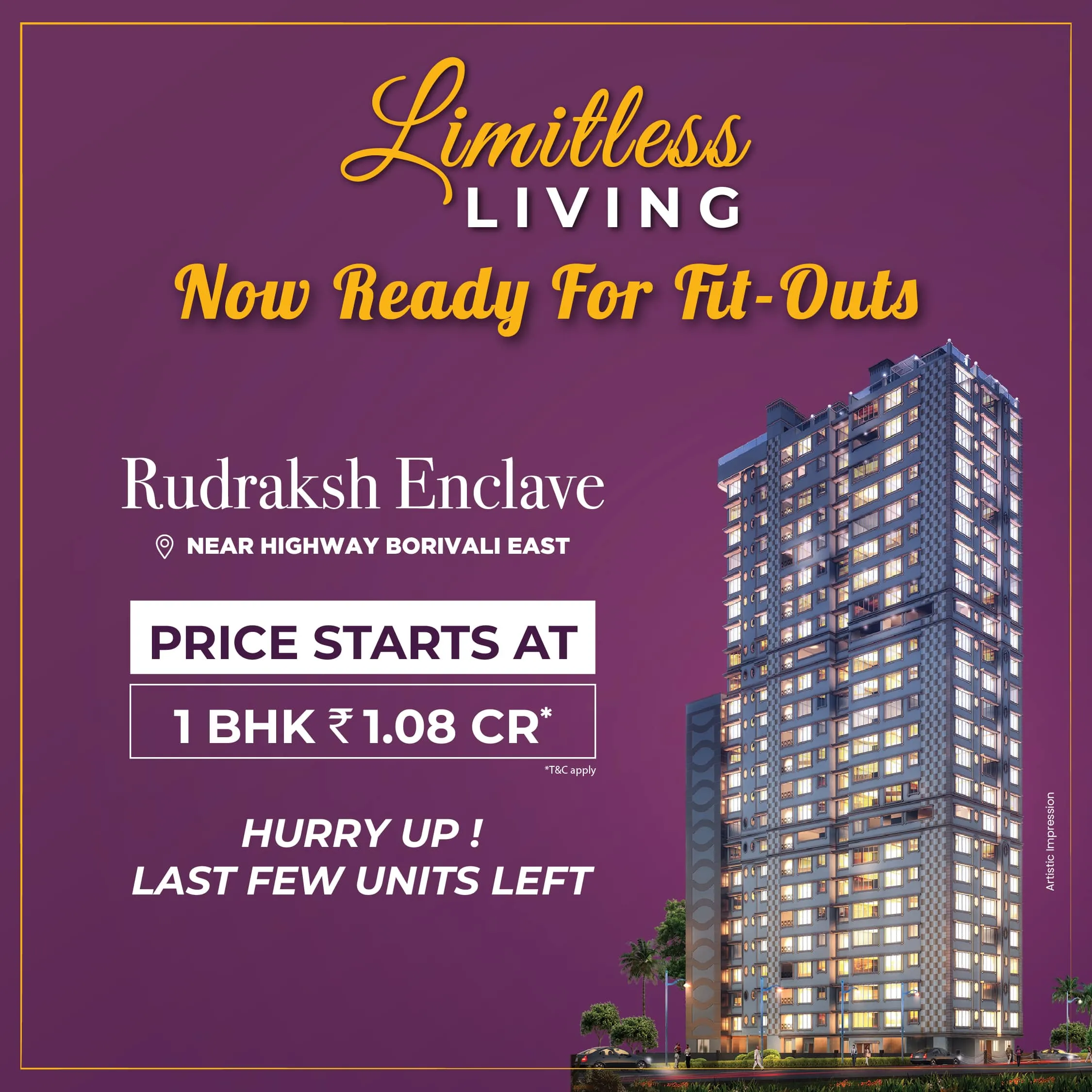 1/2 BHK Flats in Borivali East