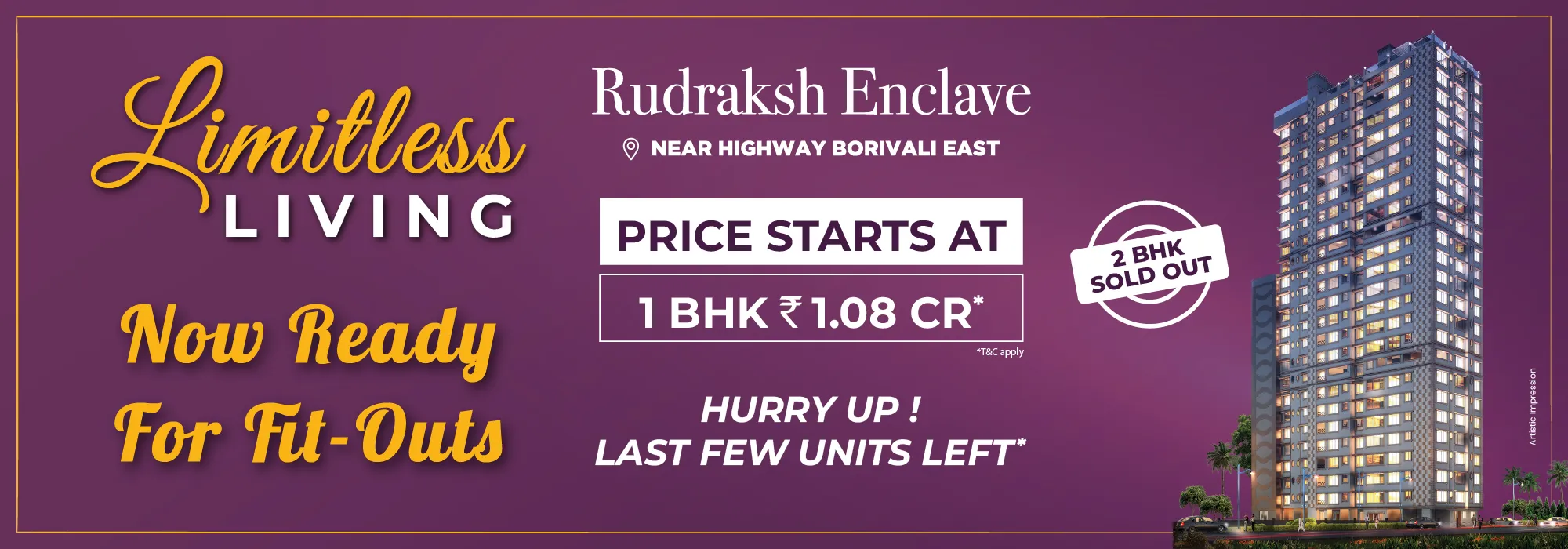 1/2 BHK Flats in Borivali East